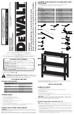Preview for 1 page of DeWalt DXST4500-W Instruction Manual