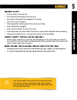 Preview for 5 page of DeWalt DXST4500 Instruction Manual