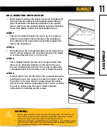 Preview for 11 page of DeWalt DXST4500 Instruction Manual