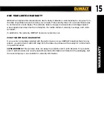 Preview for 15 page of DeWalt DXST4500 Instruction Manual