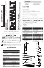 Preview for 1 page of DeWalt DXST6000WB Instruction Manual