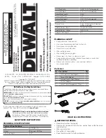 Preview for 1 page of DeWalt DXSTA500LM Instruction Manual