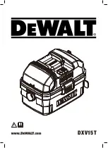 DeWalt DXV15T Original Instructions Manual preview