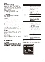 Preview for 19 page of DeWalt DXV15T Original Instructions Manual