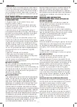 Preview for 36 page of DeWalt DXV15T Original Instructions Manual