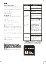 Preview for 19 page of DeWalt DXV23P Manual