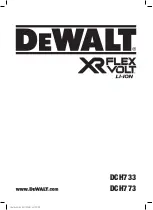 DeWalt Flexvolt DCH733 Original Instructions Manual предпросмотр