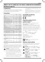 Preview for 29 page of DeWalt Flexvolt DCH733 Original Instructions Manual