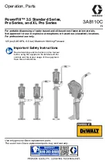 DeWalt Graco PowerFill 3.5 Standard 26B417 Operation, Parts preview