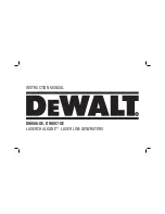 DeWalt LASERCHALKLINE DW086-XE Instruction Manual preview