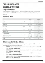 Preview for 43 page of DeWalt LaserChalkLine DW088 Instructions Manual