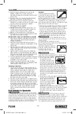 Предварительный просмотр 16 страницы DeWalt P2201 Operating Instructions Manual