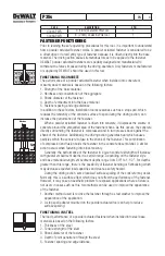 Preview for 3 page of DeWalt P35s Operating Instructions Manual