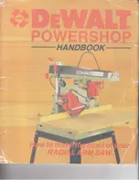 DeWalt PowerShop DW125 Handbook предпросмотр