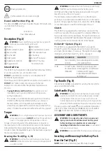 Preview for 37 page of DeWalt XR DCD470 Original Instructions Manual