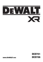 DeWalt XR DCD701 Manual предпросмотр