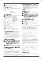 Preview for 11 page of DeWalt XR DCD710 Original Instructions Manual