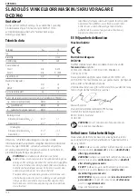 Предварительный просмотр 116 страницы DeWalt XR DCD740 Original Instructions Manual