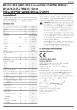 Preview for 29 page of DeWalt XR DCD991 Original Instructions Manual