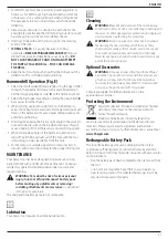 Preview for 39 page of DeWalt XR DCD991 Original Instructions Manual