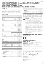 Preview for 91 page of DeWalt XR DCD991 Original Instructions Manual