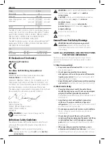 Preview for 6 page of DeWalt XR DCF622 Manual