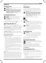 Preview for 13 page of DeWalt XR DCF622 Manual