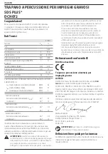 Preview for 64 page of DeWalt XR DCH072 Original Instructions Manual