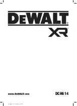 DeWalt XR DCH614 Original Instructions Manual preview
