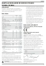 Предварительный просмотр 37 страницы DeWalt XR DCH832 Original Instructions Manual