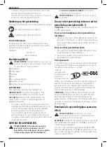 Preview for 54 page of DeWalt XR DCL050 Original Instructions Manual