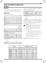 Preview for 89 page of DeWalt XR DCM571 Original Instructions Manual