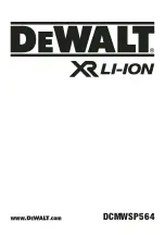 DeWalt XR DCMWSP564 Manual preview