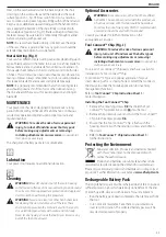 Preview for 35 page of DeWalt XR DCS386 Original Instructions Manual