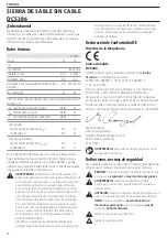 Preview for 36 page of DeWalt XR DCS386 Original Instructions Manual