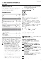 Preview for 69 page of DeWalt XR DCS386 Original Instructions Manual