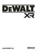 DeWalt XR DCS438 Original Instructions Manual preview