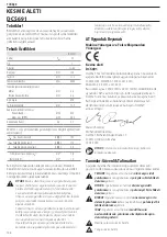 Предварительный просмотр 140 страницы DeWalt XR DCS691 Original Instructions Manual