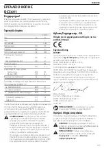 Предварительный просмотр 151 страницы DeWalt XR DCS691 Original Instructions Manual