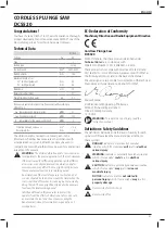 Preview for 33 page of DeWalt XR FLEX VOLT DCS520 Original Instructions Manual