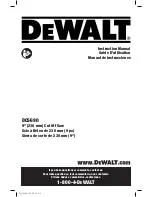 Preview for 1 page of DeWalt XR FLEX VOLT DCS690 Instruction Manual