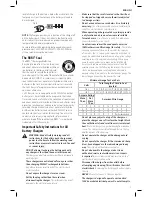 Preview for 9 page of DeWalt XR FLEX VOLT DCS690 Instruction Manual