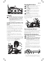 Preview for 13 page of DeWalt XR FLEX VOLT DCS690 Instruction Manual