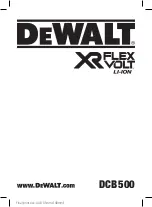 DeWalt XR FLEXVOLT DCB500 Series Original Instructions Manual preview