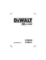 DeWalt XR LI-ION DCB090 Original Instructions Manual предпросмотр