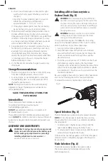 Предварительный просмотр 10 страницы DeWalt XR LI-ION DCD778 Instruction Manual