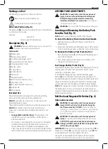 Preview for 37 page of DeWalt XR Li-Ion DCD991 Original Instructions Manual