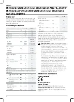 Preview for 54 page of DeWalt XR Li-Ion DCD991 Original Instructions Manual