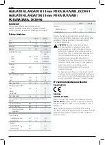 Preview for 116 page of DeWalt XR Li-Ion DCD991 Original Instructions Manual