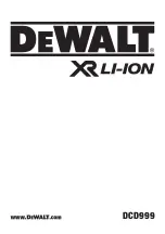 Предварительный просмотр 1 страницы DeWalt XR Li-Ion DCD999 Manual